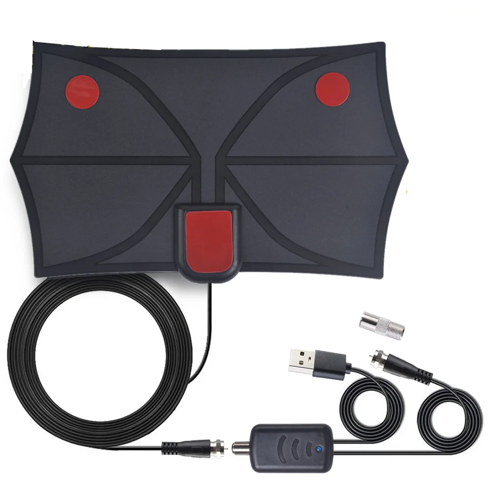 Антенна ТВ-приемник Full HD DVB-T2 миль с усилителем для помещений | Электроника