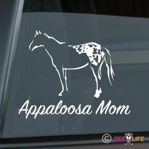 

Appaloosa Mom Sticker Die Cut Vinyl Ver 2 Stock Horse window decal