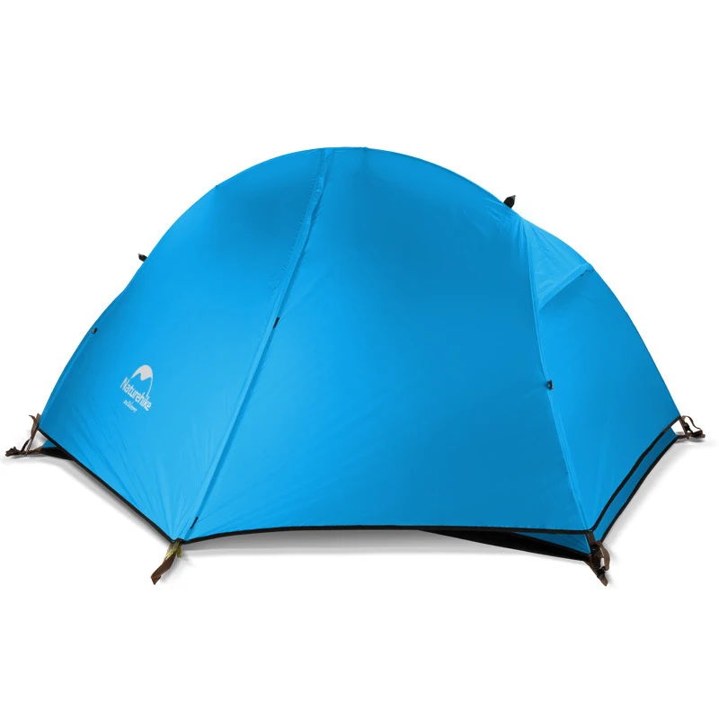 Bestellen 1Person Doppel Schicht Camping Zelt Im Freien 210T Nylon Tuch Ultraleicht Zelt Mit Kostenloser Matte Zelte Sonne Heime Tenda Camping
