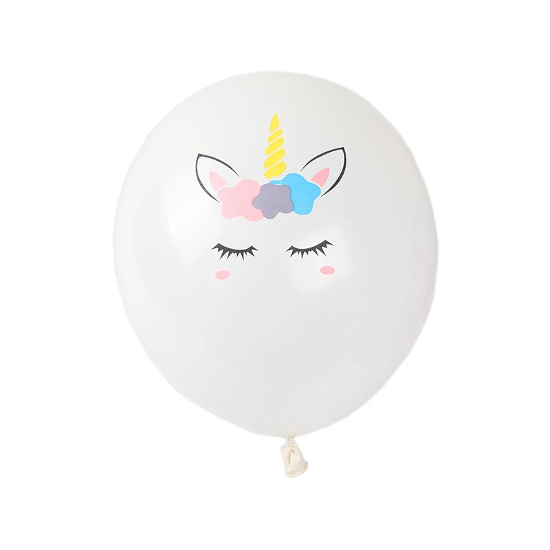 10 шт. в виде единорога из мультфильма лошадиной головы шар Свадебные украшения на