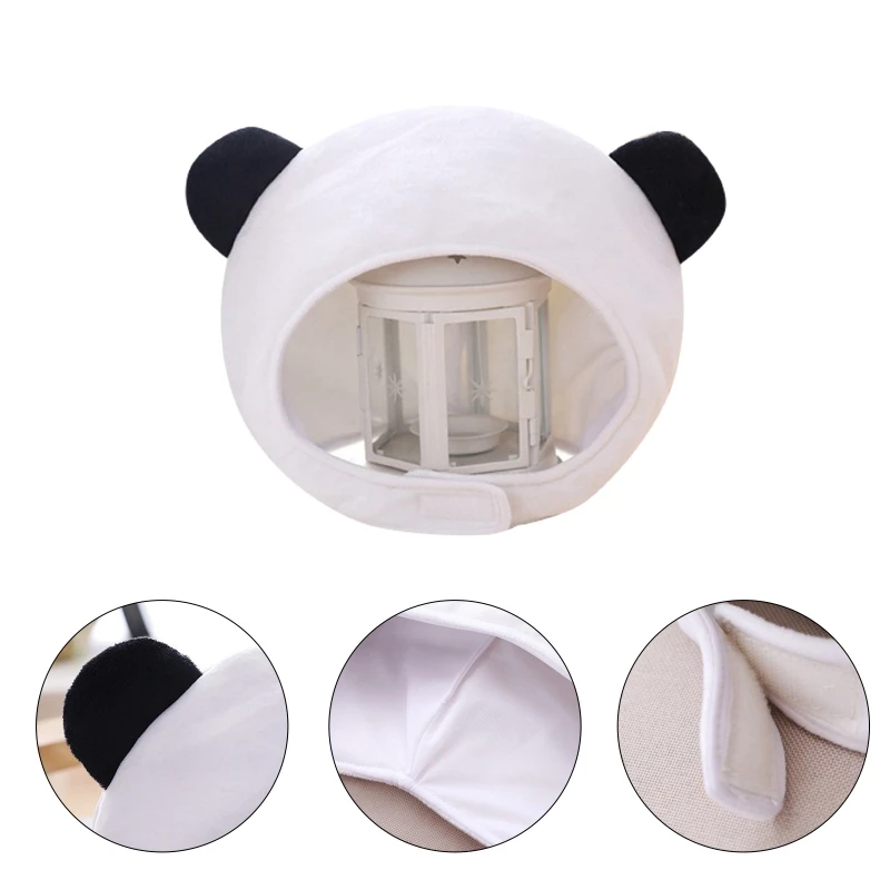 

Funny Cartoon Panda Animal Short Plush Hat Stuffed Headgear Party Photo Props