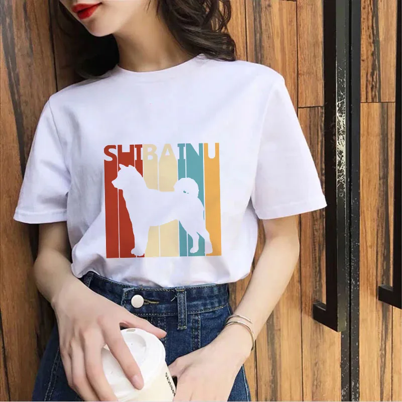 

Harajuku Women's T-shirt 2021 Summer tee shirt female Cartoon T Shirt Fun Corgi print Lady Tshirt Round Neck Short Sleeve Tshirt