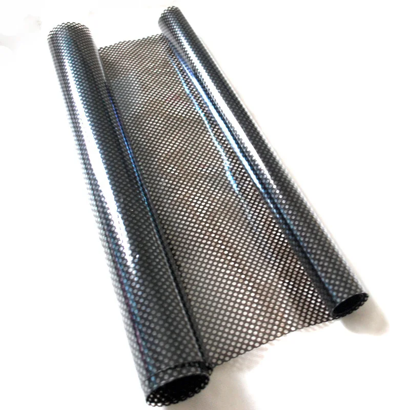 

LUCKYYJ Self-adhesive Mesh Window Film Black Sun Window Stickers Light Stickers Privacy Room Darkening Window Glass Sticker