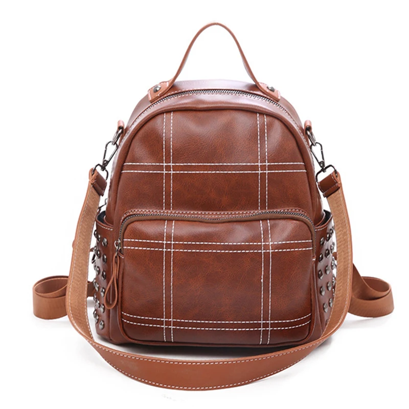 

Vintage Small Backpack Women Luxury Leather Waterproof Mini Mochila Mujer Peque Mochila Feminina Couro Pequena Backpack Teenage