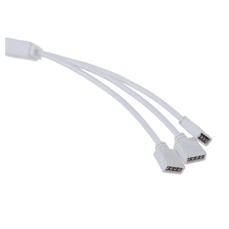 Цветная (RGB) светодиодный гибкие полосы 4 Pin Женский 3 соединительный кабель с