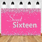 Фон для фотосъемки Mocsicka 16-й день рождения, темно-розовый фон для фотосъемки, фон для студийной фотосъемки 16th реквизит для фотосессии в день рождения