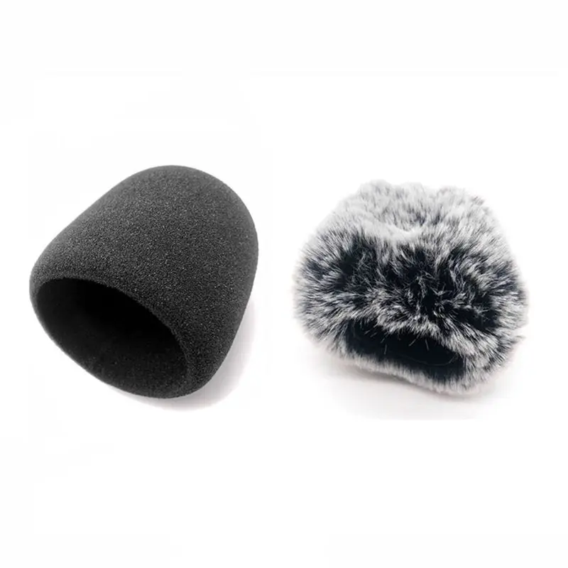 

Sponge Microphone Cover Artificial Fur Mic Windscreen Muff for BLUE YE-TI NANO