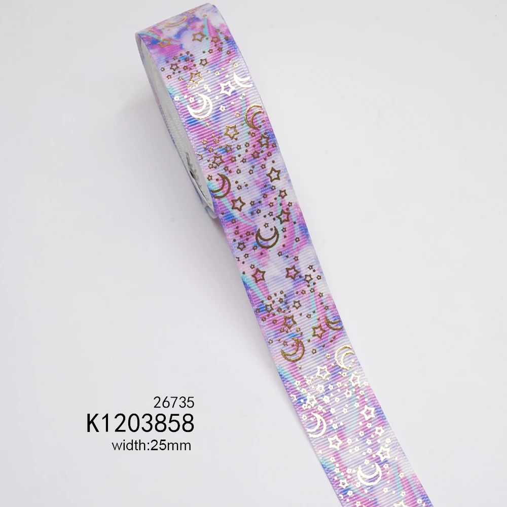 25 мм Цветные градиентные звезды горячие серебряные корсажные ленты бант Кепка