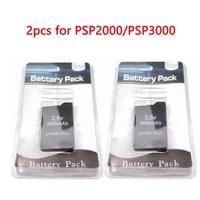 2pcs3 6v 3600mah li ion replacement battery pack for sony sony psp2000 psp3000 console controller rechargeable gamepad bateria