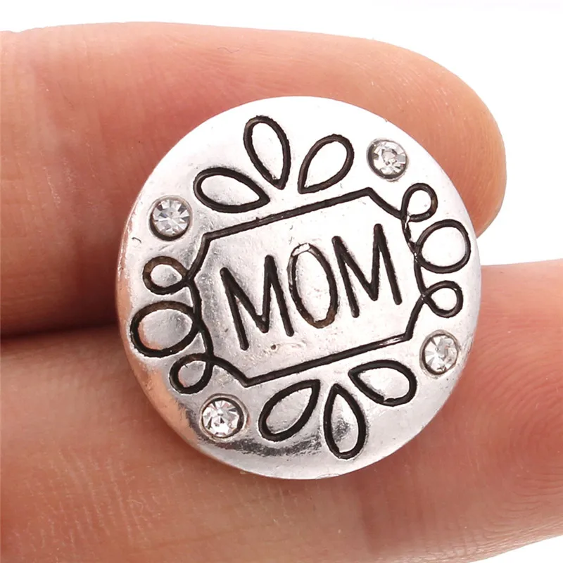 6 шт./лот новые ювелирные украшения 18 мм кнопки смешанные металлические защелки