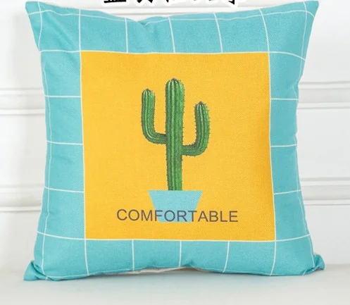 06 New Cojines Bule Yellow Throw Pillow Case Sofa Car Waist Cushion Cover Home Decor Kussenhoes Housse de Coussin Pillowcases - Цвет: 06