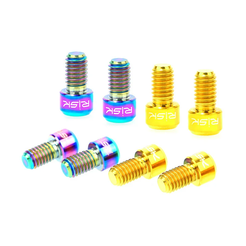 2 шт. M6x10mm V Тормозной болт для дороги титановый велосипедный горный велосипед из