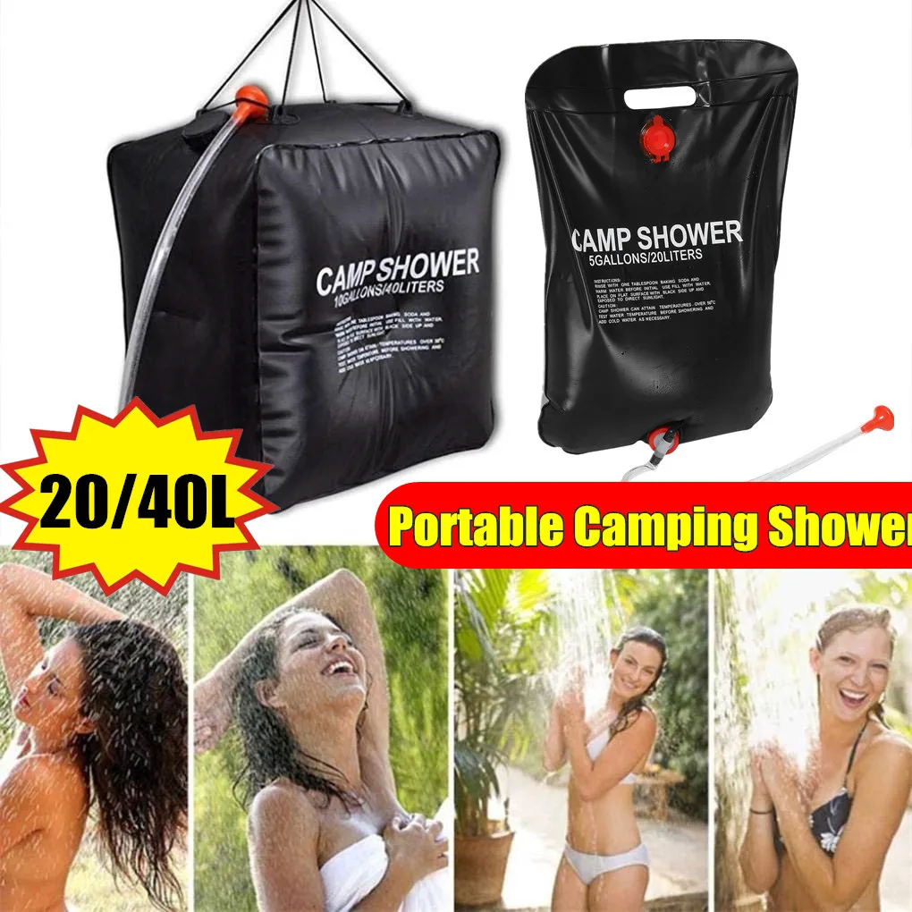 20L/40L сумка для воды с подогревом, портативный солнечный уличный душ для кемпинга, сумка для пикника, сумка для воды, походная сумка для хранения воды