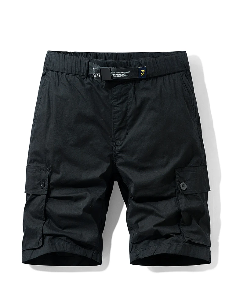 

Summer New Loose Casual Outdoor Men's Five-Point Pants Plus Size Wild Elastic Waist Cargo Shorts