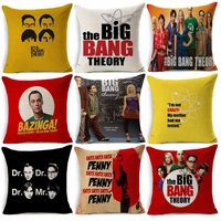 the big bang theory printed cushion cover home decorative soft pillow case cojines decorativos para sofa pillow cover almofada