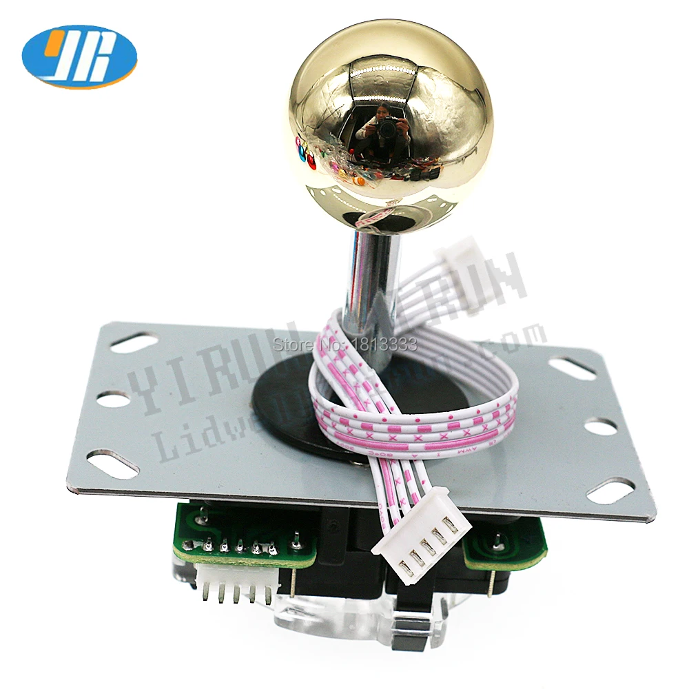 Аркадная плата с 5 контактами 10 шт. джойстик хромированным верхним шариком 35 мм