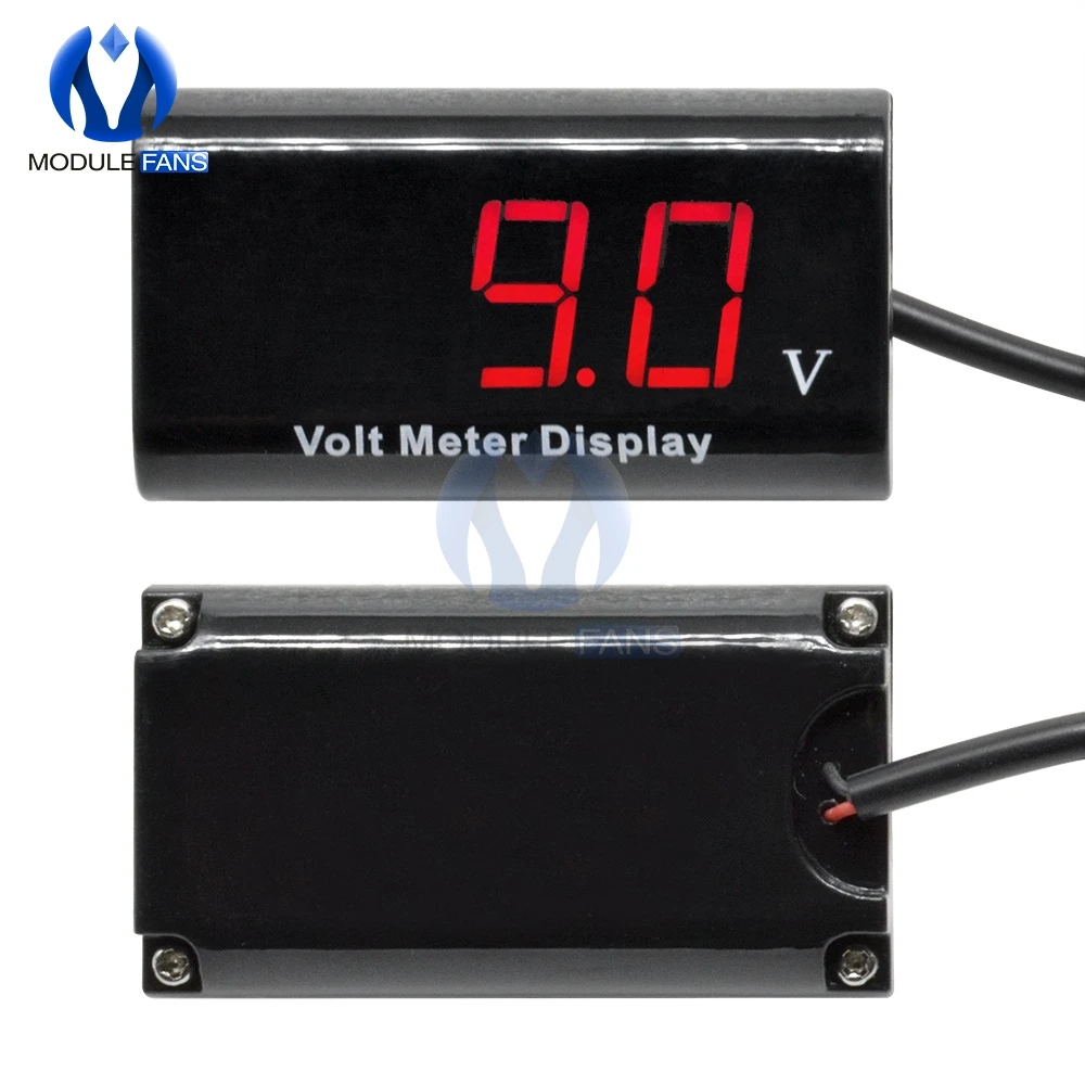 0 56 дюймовый светодиодный цифровой дисплей три два 2-проводного вольтметра
