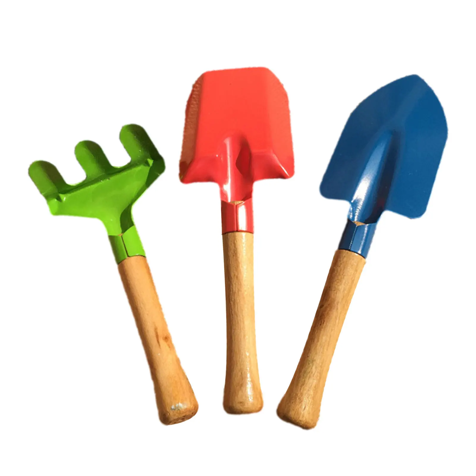 

Новый Набор садовых инструментов из 3 предметов, Детские садовые игрушки, пляжный инструмент для копания песка, многофункциональная лопатк...