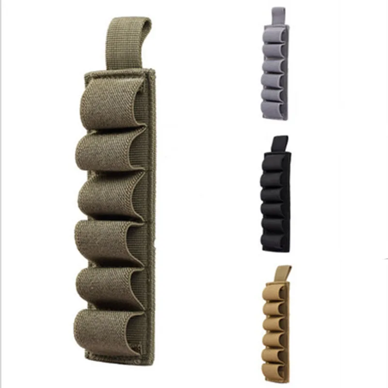 Открытый тактический охотничий крюк петля 6 патронов оболочки держатель Shotshell