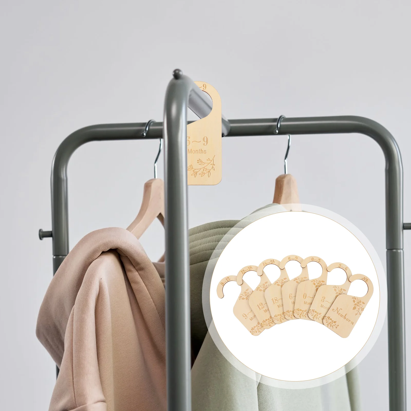 

7Pcs Baby Room Nursery Room Wardrobe Clothes Hanger Dividers Closet Organizer