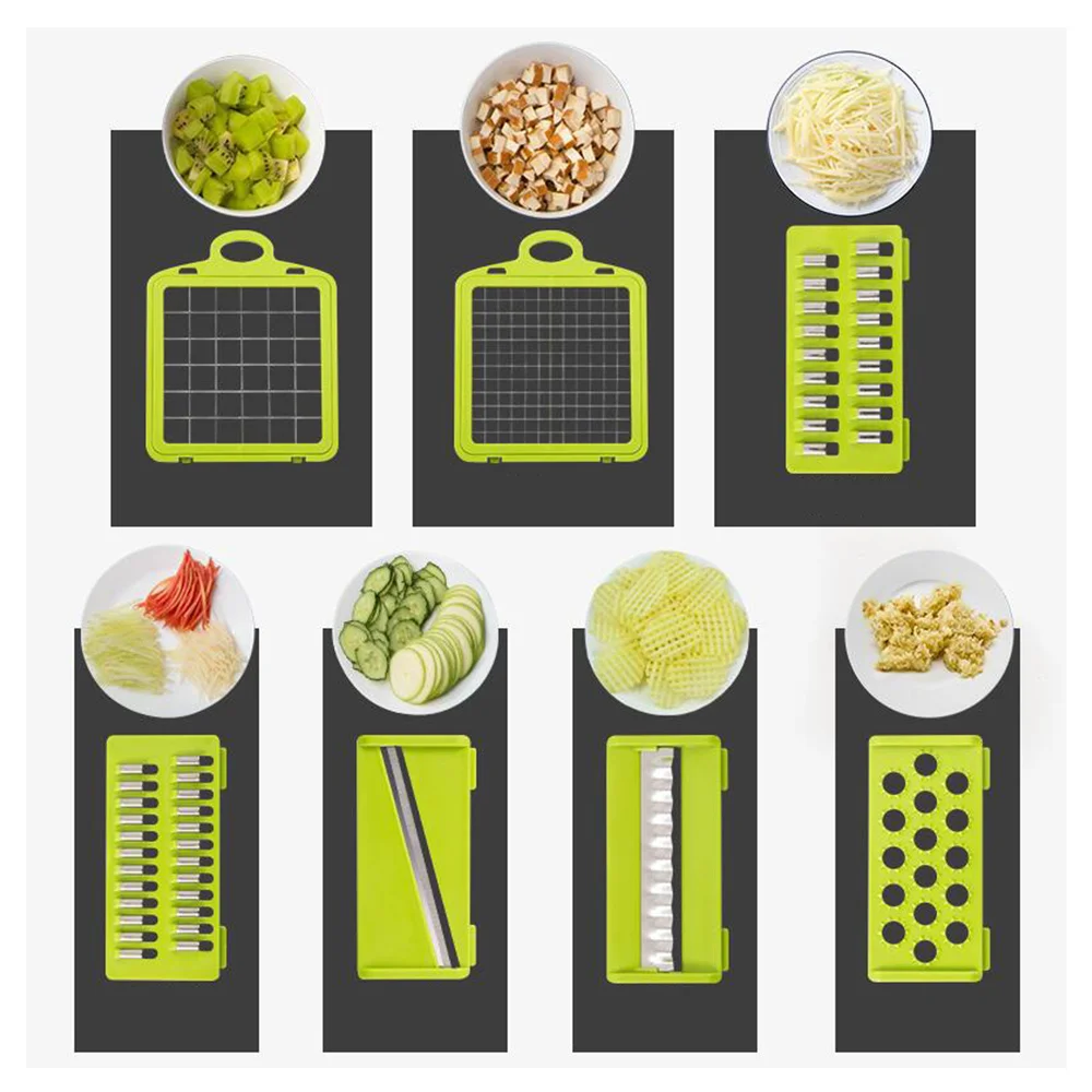 

1 Set Vegetable Cutter Multifunctional Blades Slicer Carrots Peeler Potato Cheese Grater Chopper Home Kitchen Accessories