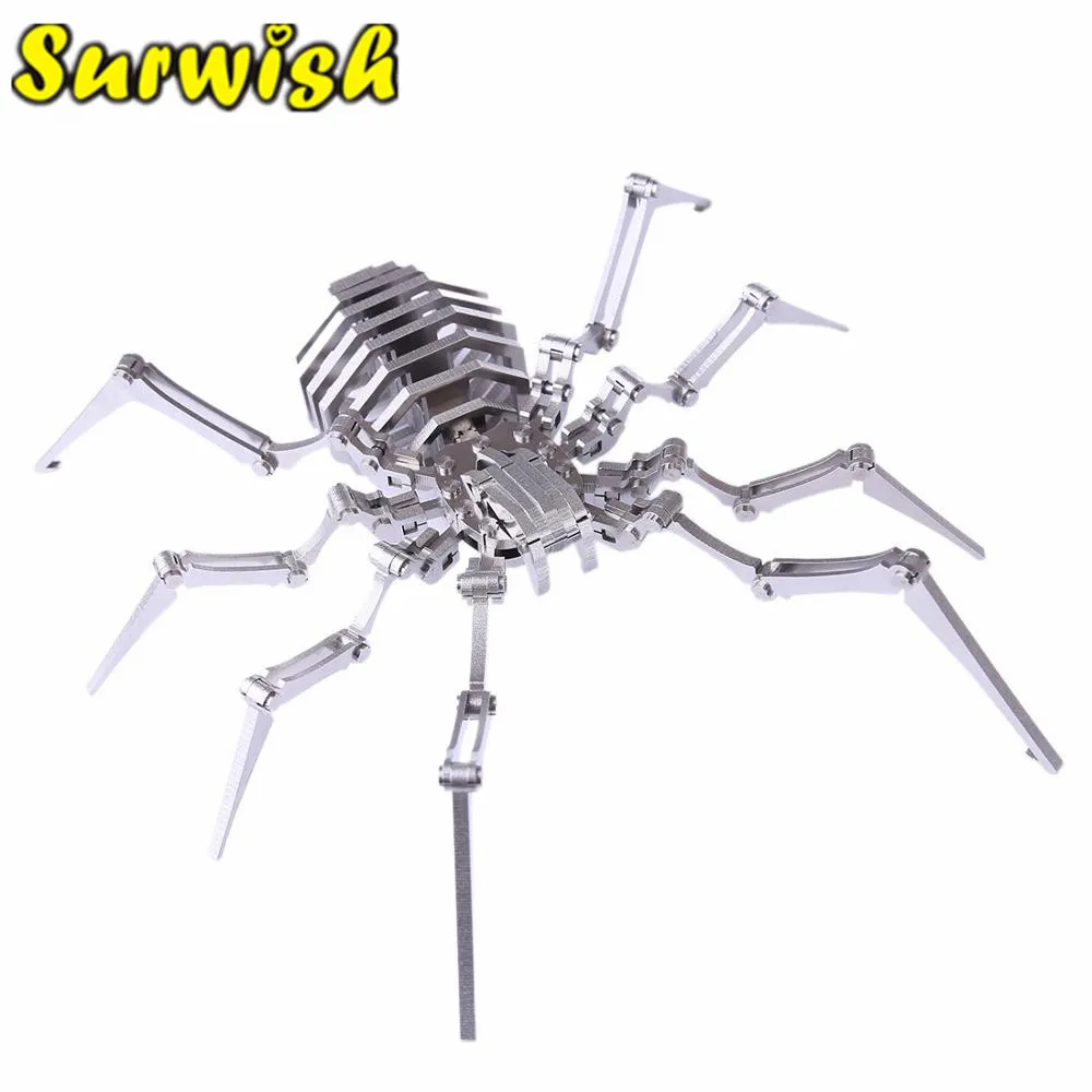 Surwish DIY сборная Модель Строительный набор 3D нержавеющая сталь сборка Съемная Паук