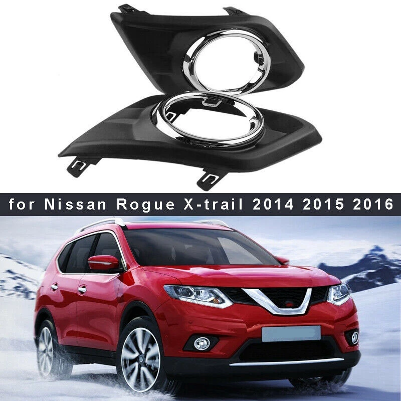 

Комплект противотумансветильник 2X для Nissan X-Trail Rouge 2014 2015 2016 LH + RH, обшивка передней фары, заклепки
