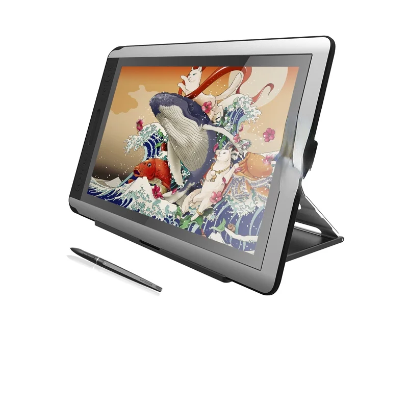 

15.6 Inch 16 Pen Display Monitor 8192 Levels Tilt Function Support Digital Graphics Drawing Tablet with Press Keys