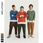 Весенний тренд брендовые Простые ретро цветные брюки с большими карманами эластичные светлые фланелевые