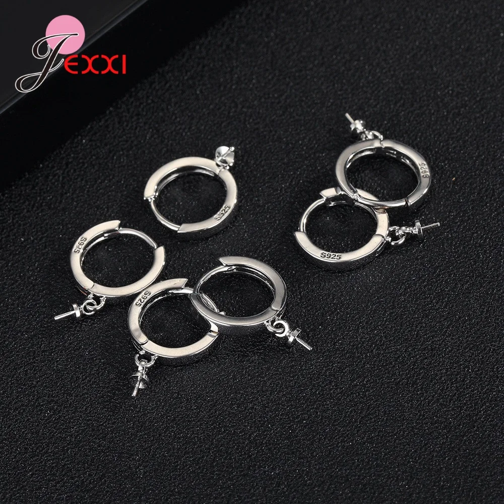 

New Arrival Women Girls Fashion 925 Sterling Silver Jewelry Accessory Hot Fashion Earrings Hoops For Jewelry DIY Making