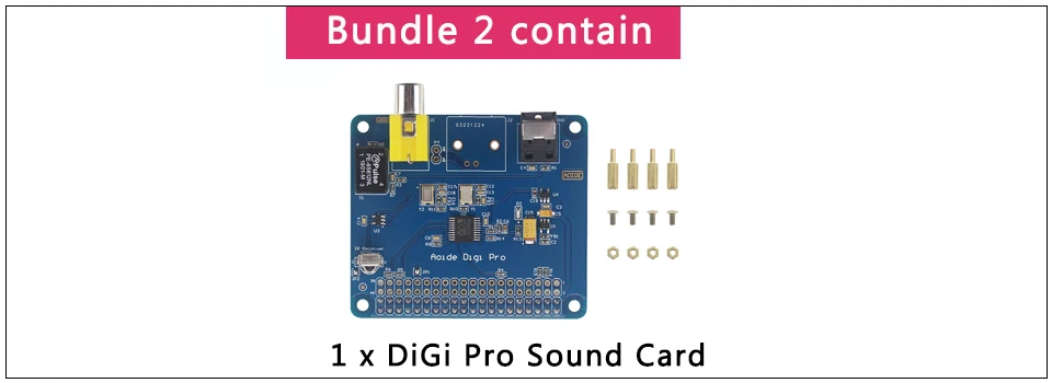 Raspberry Pi 4 AOIDE HIFI DiGi Pro цифровая звуковая плата расширения | Чехол из алюминиевого сплава для Raspberry Pi 4 модель 3B+/3B