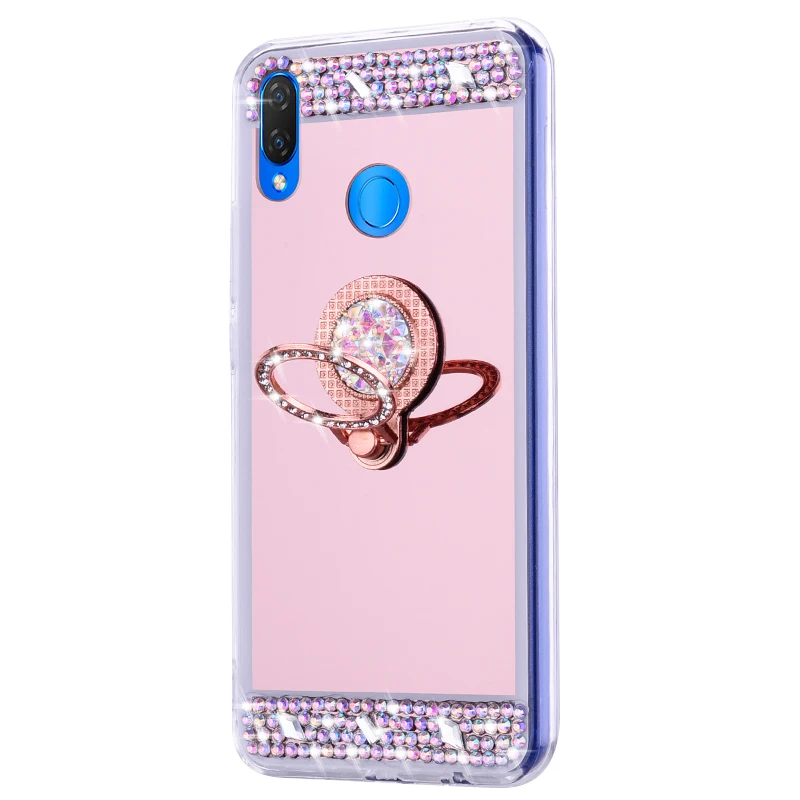 Зеркальный чехол etui для Huawei P20 P30 mate 20 Pro Y6 Y7 Prime 2019 Y9 2018 10 lite honor 9 8 8X 7X