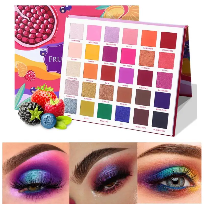 Fruit Pie Filling 30 Color Nude Shining Eyeshadow Makeup Sexy Glitter Pigment Eye Shadow Pallete Waterproof Cosmetics TSLM2 |