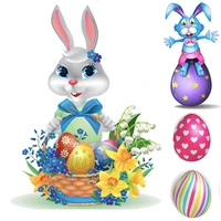 new design easter bunny 2021 metal cutting dies rabbit egg stencil diy scrapbooking photo decorative embossing paper card mold