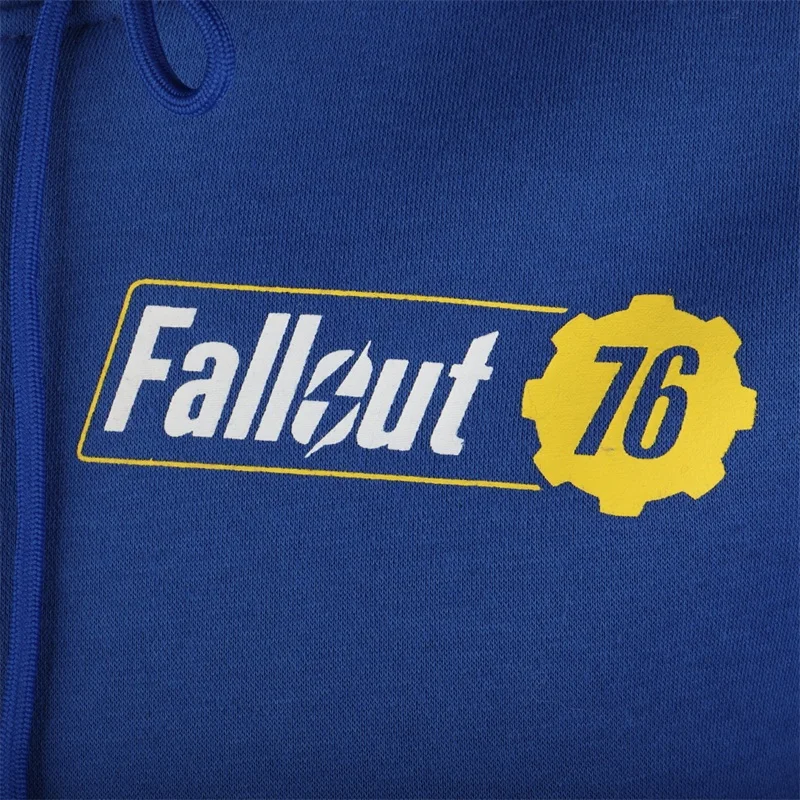 Новая игра Fallout 4 Косплей костюмы толстовки Refuge WEST VIRGINIA 76 SHELTER толстовка с капюшоном на застежке-молнии Спортивная куртка пальто Топ