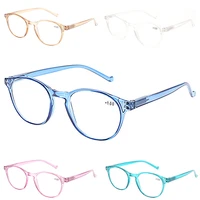 reading glasses fashion color transparent frame men and women comfortable high definition reader 5 colors available