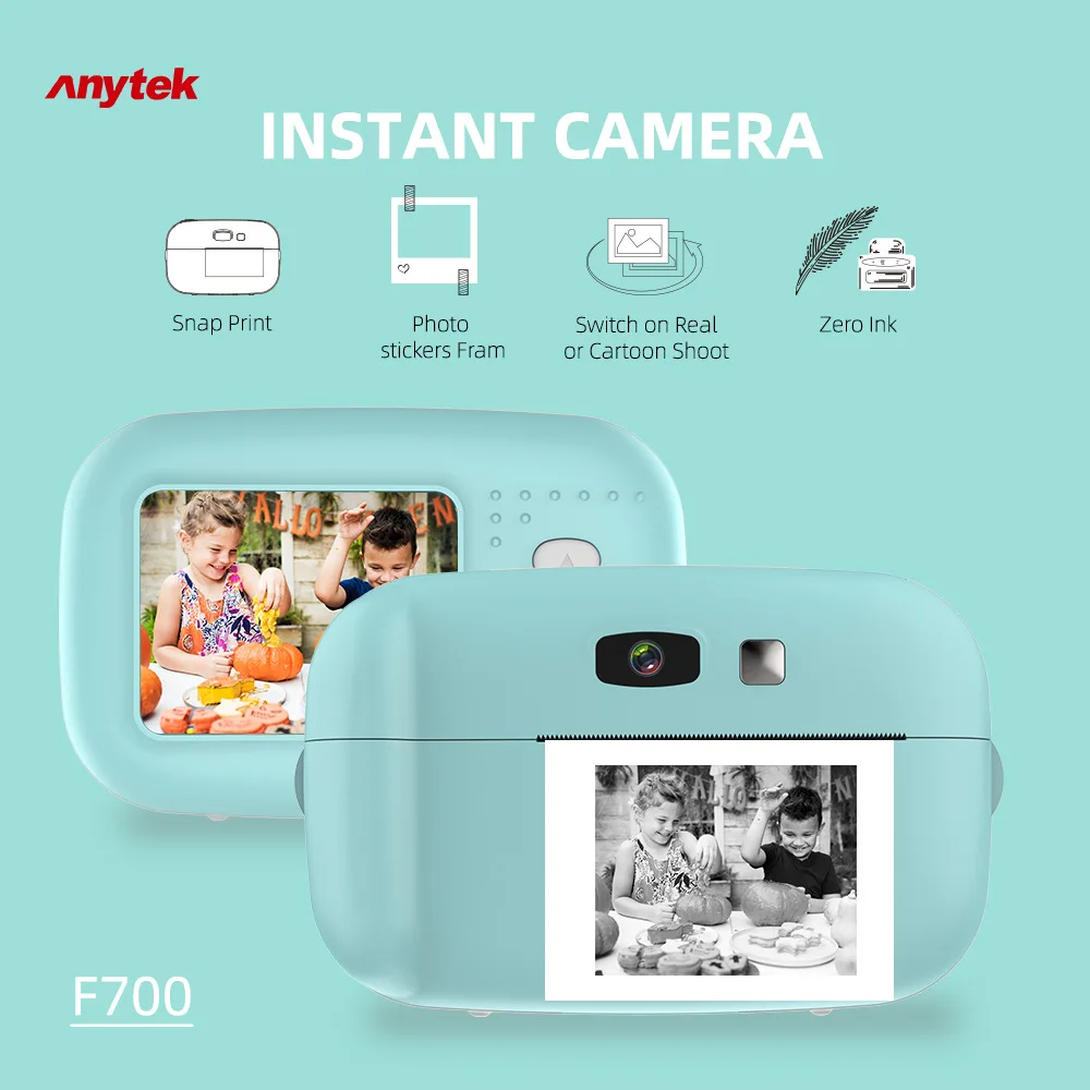 F700 for Polaroid Instant Photo Camera Children's Camera Mini Toys for Polaroid Digital Small SLR Camera AS gift