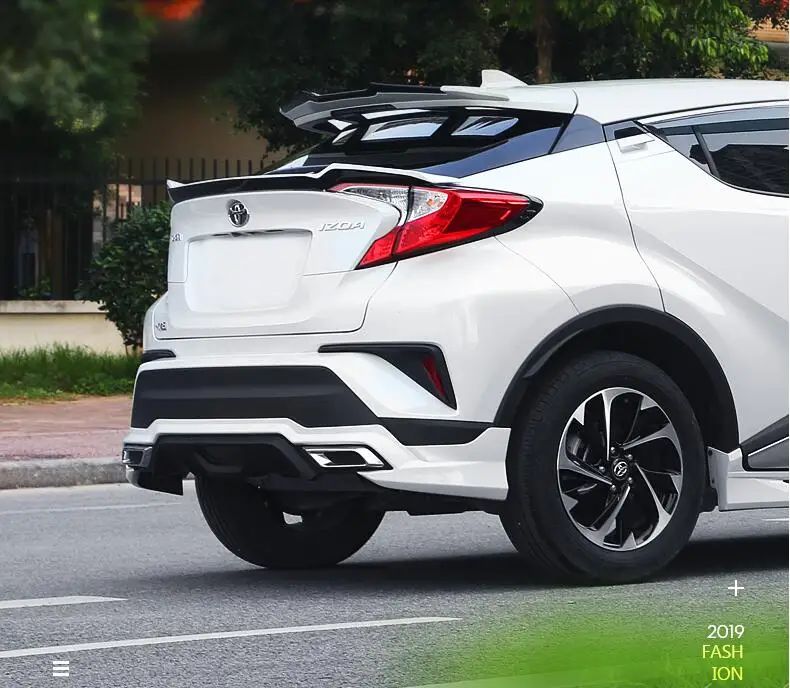 Спойлер для CHR C HR 2018 2019 Toyota спойлер DYTF ABS Материал заднее крыло автомобиля праймер