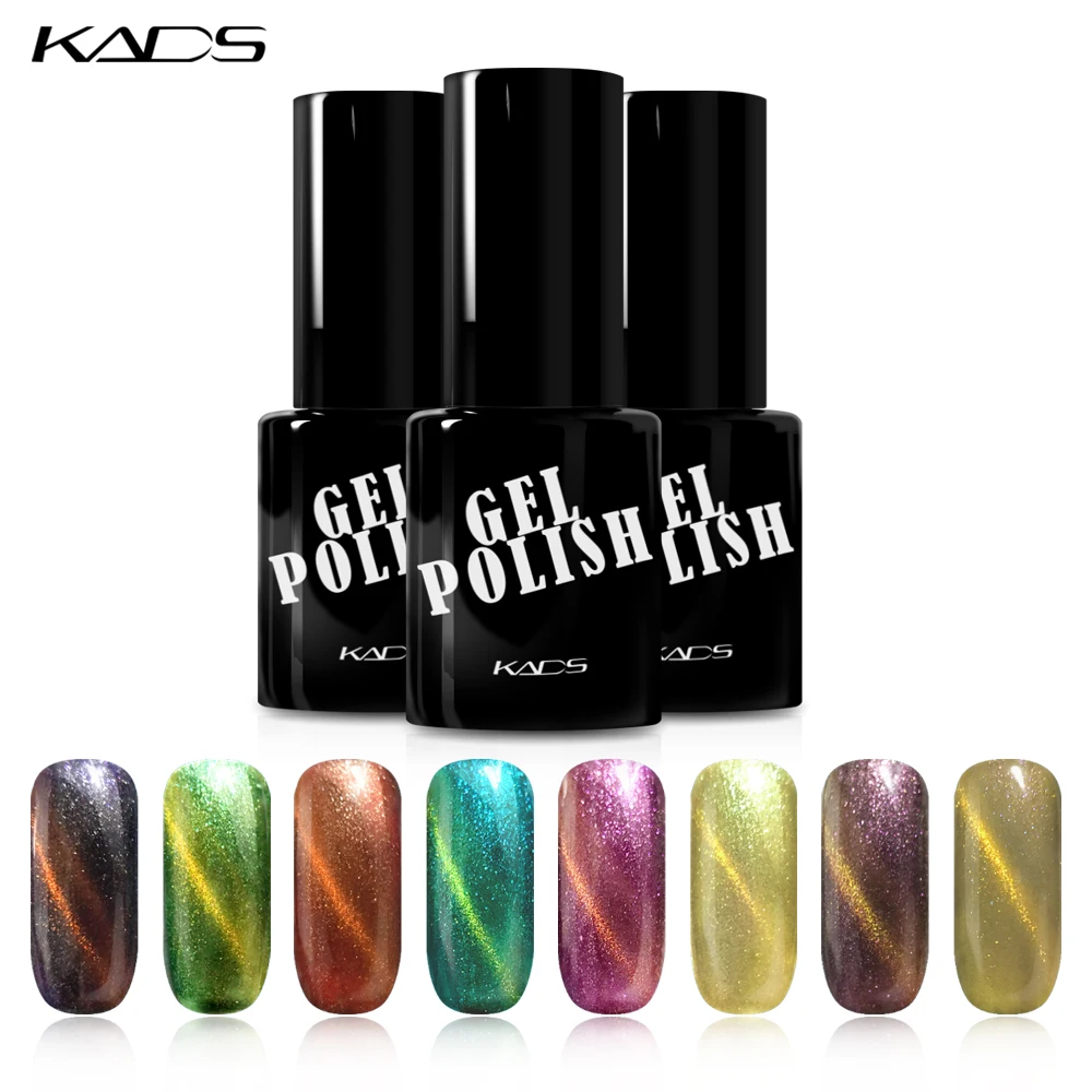 Kads Новинка 3D Хамелеон магнитный Гели для ногтей лак Cat Eye Gel польский Дизайн