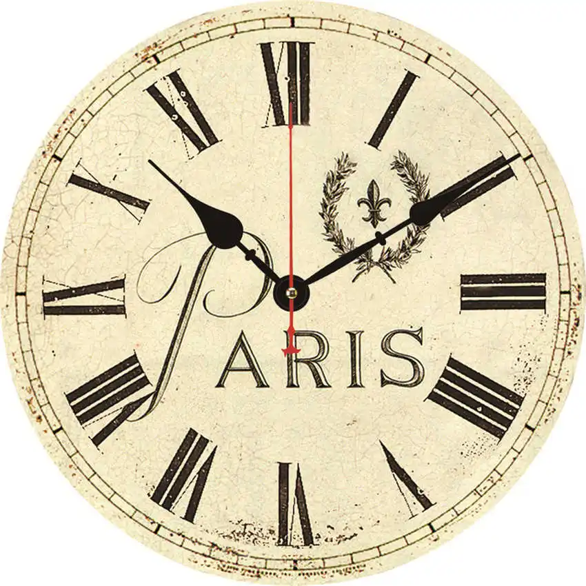 Letter Clock L Антикварные настенные часы, кухонные часы, потертые Ретро часы для декора кухни, Новое поступление - Цвет: Letter Clock L