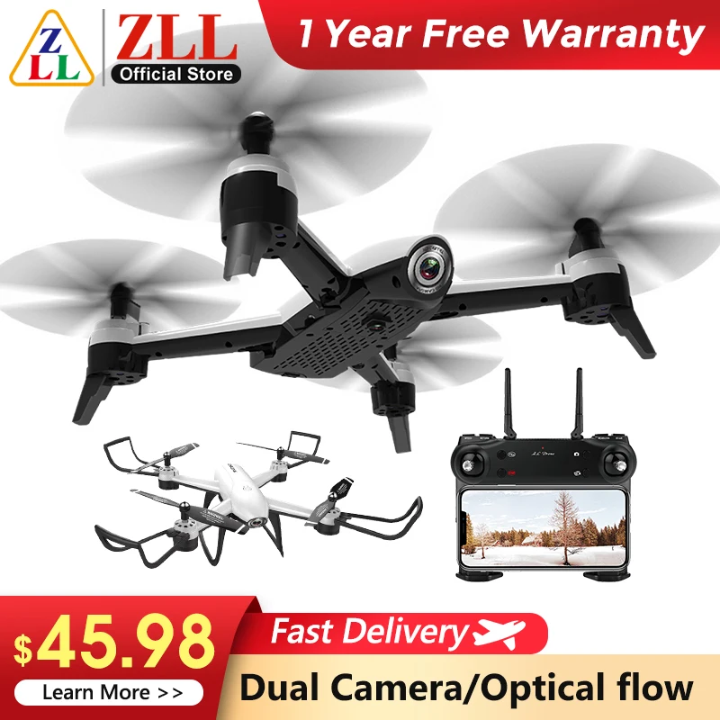 ZLL SG106 Дрон с двойной камерой 4K 1080P 720P 2 4G WIFI PFV оптический поток 20 минут полета