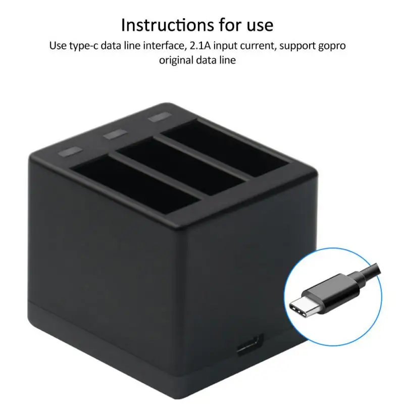 Зарядное устройство с тремя USB-портами для камеры GoPro Hero 5/6/7/8 | Электроника
