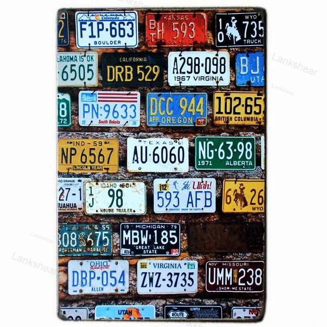 Route 66 Signs Decoracion Retro Plate Enamel Vintage Garage Plaques Metal Posters Club Bar Decorative Home Decor 20X30Cm | Дом и сад