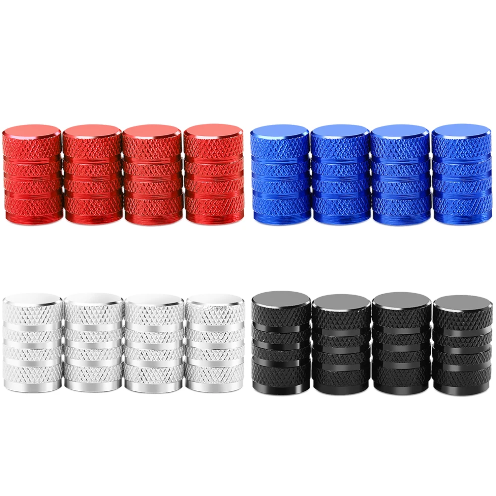 Колпачки клапанов автомобильных шин 4 шт. алюминиевые пневматические клапаны для