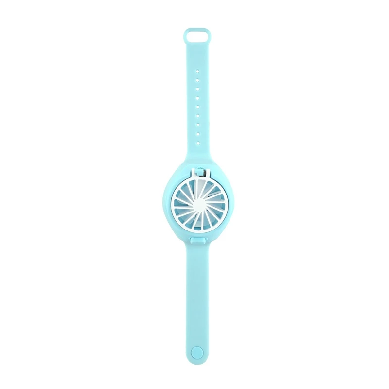 

Portable USB Watch Fan Rechargeable Folding Third Gear Electric Mini Fan for Indoor and Outdoor