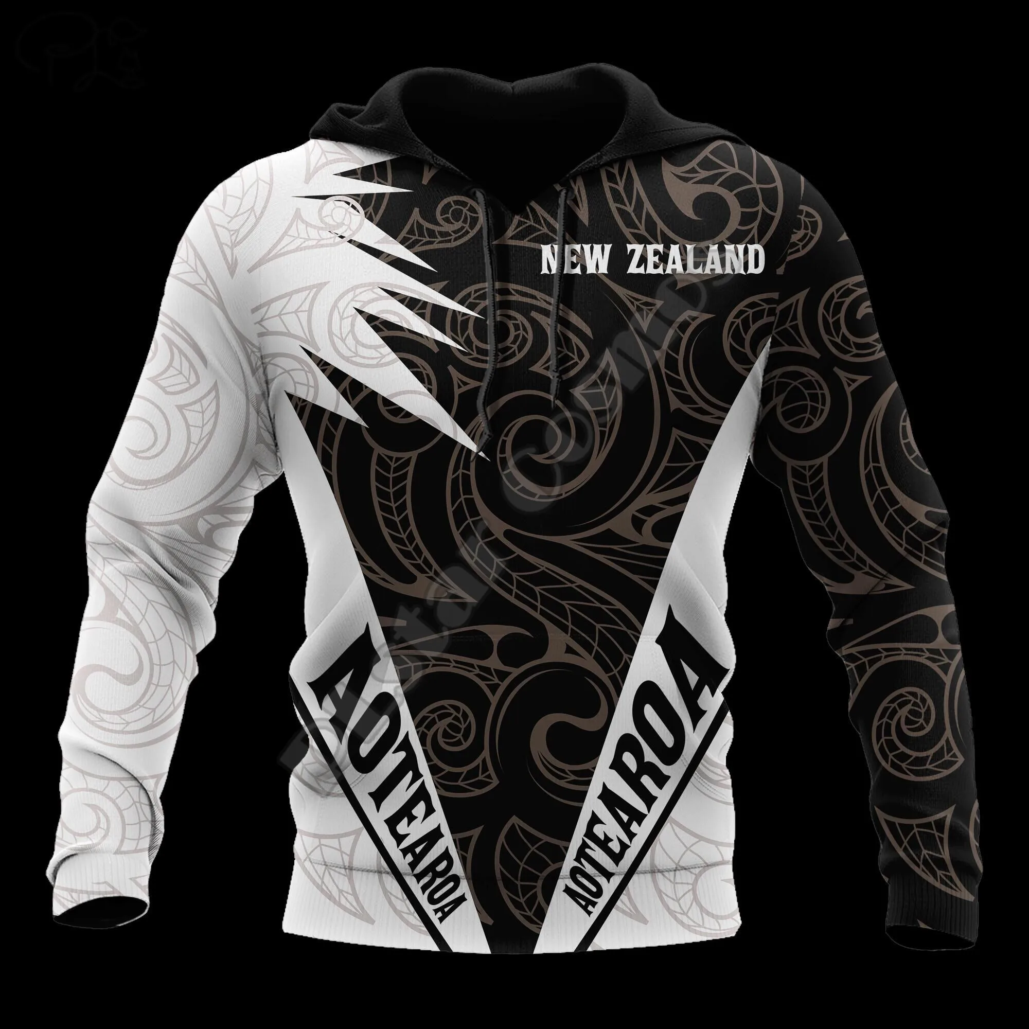 

PLstar Cosmos New Zealand Aotearoa Maori 3D Printed Fashion Hoodies Sweatshirts Zip Hooded For Men/Women Casual Streetwear N-11