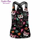 Летняя женская спортивная майка с 3D принтом кота и цветов, топы для йоги, жилет для бега, фитнеса, рубашки для йоги, Майки с перекрестными лямками для спортзала, футболки для активного отдыха