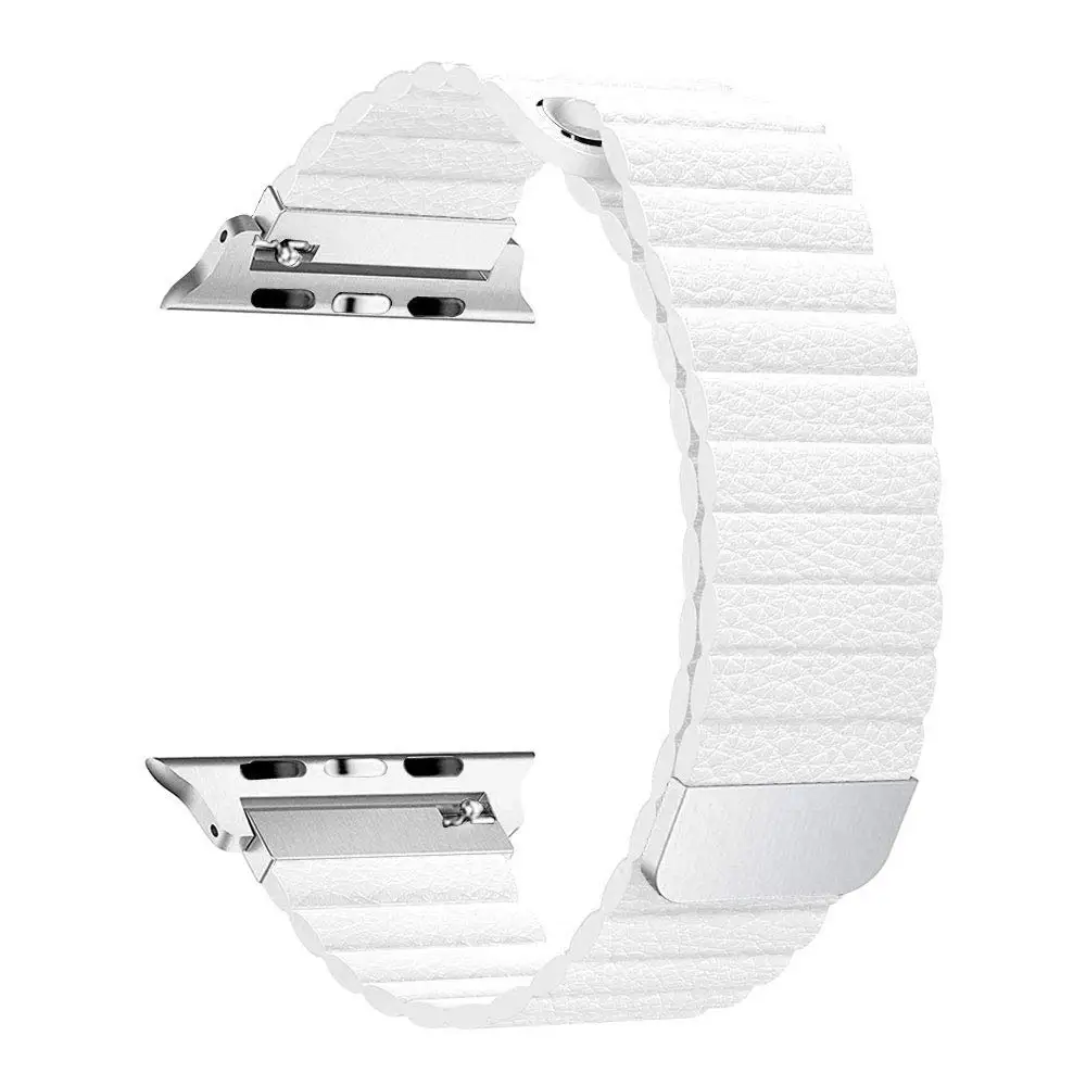 Спортивная петля Tschick для Apple Watch, кожаный ремешок с сильным магнитным замком, сменный ремешок для iWatch серии 4/3/2/1 - Цвет: 2