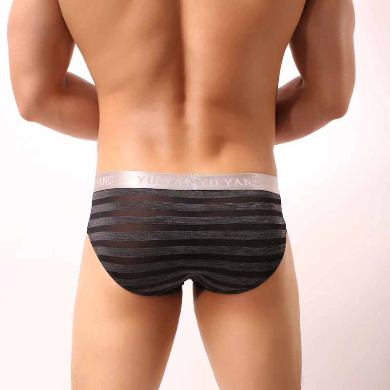 Трусы джоки мужские с завышенной талией пикантное нижнее белье трусы в полоску