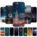 Мини-чехлы для iphone 13 13, 13 Pro Max, iPhone13, iphone13Pro, 13 Pro, задняя крышка телефона, черный чехол из ТПУ, крутая луна